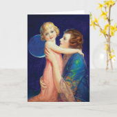 Mutter und Kind Karte (Gelbe Blume)