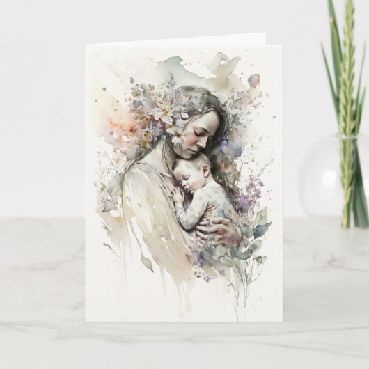 Mutter und Kind Karte (Vorderseite)