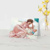 Mutter und Kind Karte (Gelbe Blume)