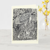 Mutter und Kind Karte (Gelbe Blume)