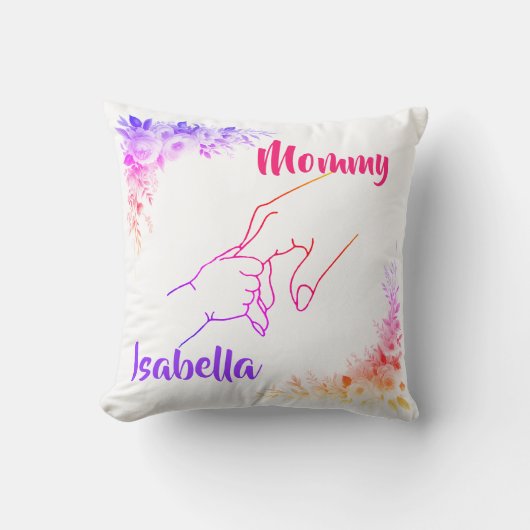 Mutter und Kind Kissen (Vorderseite)