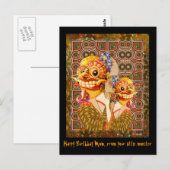 Mutter und Kind (kleines Monster) Postkarte (Vorne/Hinten)