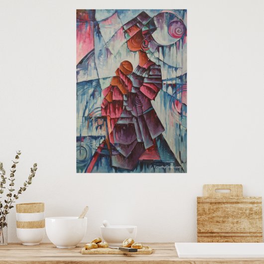 Mutter und Kind - Leinwand Poster (Küche)