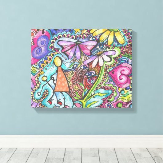 Mutter und Kind Leinwanddruck (Insitu (Holzboden))