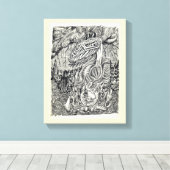 Mutter und Kind Leinwanddruck (Insitu (Holzboden))