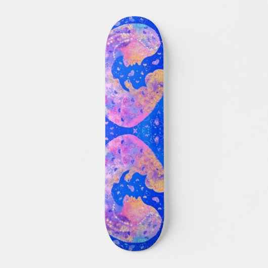Mutter und Kind - Liebe - Kunst Skateboard (Vorne)