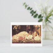 Mutter und Kind - Lord Frederick Leighton Postkarte (Stehend Vorderseite)