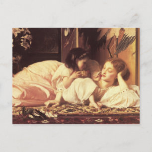 Mutter und Kind - Lord Frederick Leighton Postkarte
