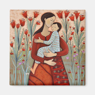 Mutter und Kind Magnet