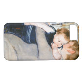 Mutter und Kind, Mary Cassatt Case-Mate iPhone Hülle (Rückseite (Horizontal))
