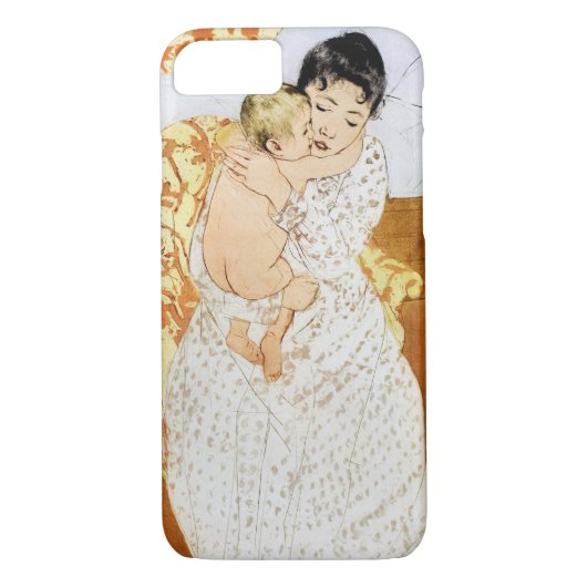 Mutter und Kind, Mary Cassatt Case-Mate iPhone Hülle (Rückseite)