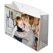Mutter und Kind, Mary Cassatt Große Geschenktüte (Rückseite Schrägansicht)