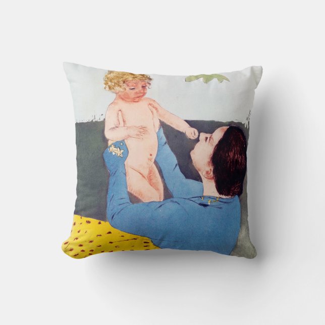 Mutter und Kind, Mary Cassatt Kissen (Vorderseite)
