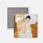 Mutter und Kind, Mary Cassatt Magnet (Vorderseite/Rückseite)