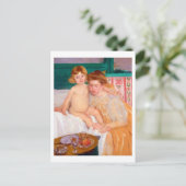 Mutter und Kind, Mary Cassatt Postkarte (Stehend Vorderseite)