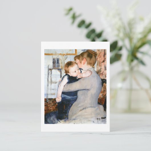 Mutter und Kind, Mary Cassatt Postkarte (Stehend Vorderseite)
