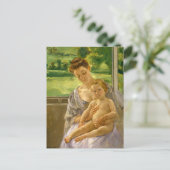 Mutter und Kind | Mary Cassatt Postkarte (Stehend Vorderseite)