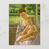 Mutter und Kind | Mary Cassatt Postkarte (Vorderseite)