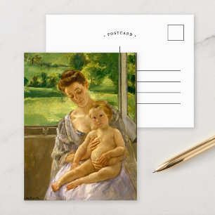 Mutter und Kind   Mary Cassatt Postkarte
