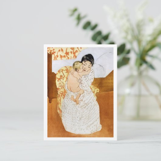 Mutter und Kind, Mary Cassatt Postkarte (Stehend Vorderseite)