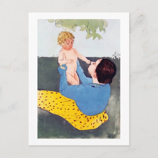 Mutter und Kind, Mary Cassatt Postkarte (Vorderseite)