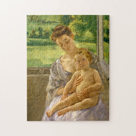 Mutter und Kind | Mary Cassatt Puzzle (Vertikal)