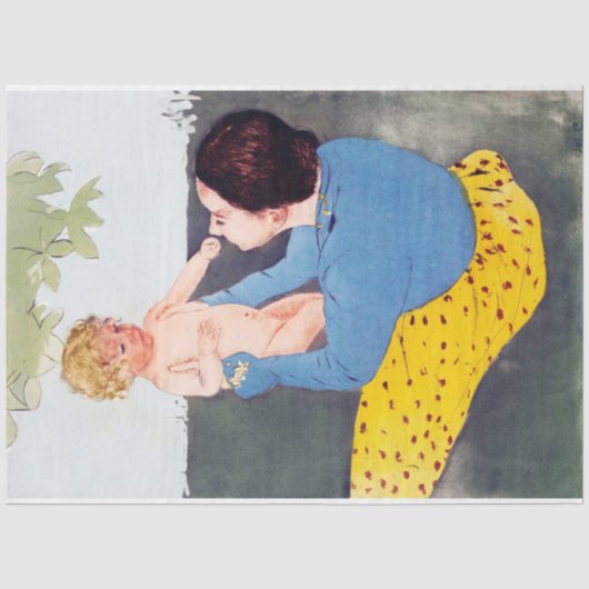 Mutter und Kind, Mary Cassatt Seidenpapier (Vorderseite)