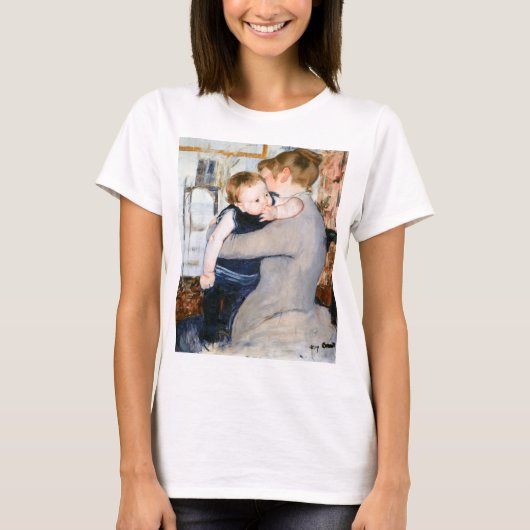 Mutter und Kind, Mary Cassatt T-Shirt (Vorderseite)