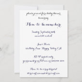 Mutter und Kind Mary Cassatt, Vintage Babydusche Einladung (Rückseite)