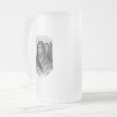 Mutter und Kind Mattglas Bierglas (Vorderseite Links)