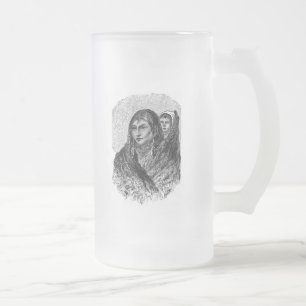 Mutter und Kind Mattglas Bierglas