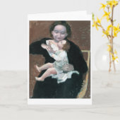 Mutter und Kind, Maurice Denis Karte (Gelbe Blume)