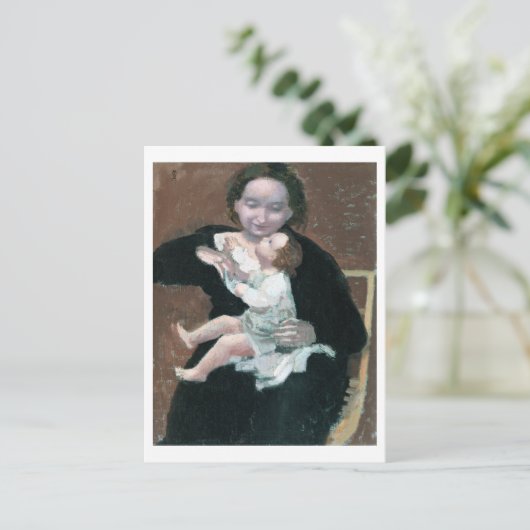 Mutter und Kind, Maurice Denis Postkarte (Stehend Vorderseite)