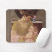 Mutter und Kind mit einem Rosen-Schal | 1908 Mousepad (Mit Mouse)