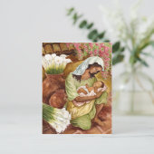 MUTTER UND KIND MIT KALA LILILIEN - MEHRERE POSTKARTE (Stehend Vorderseite)