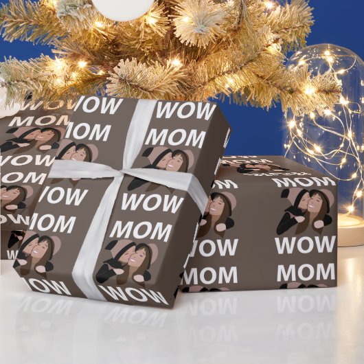 Mutter und Kind Mom Geschenkpapier (Feiertage)