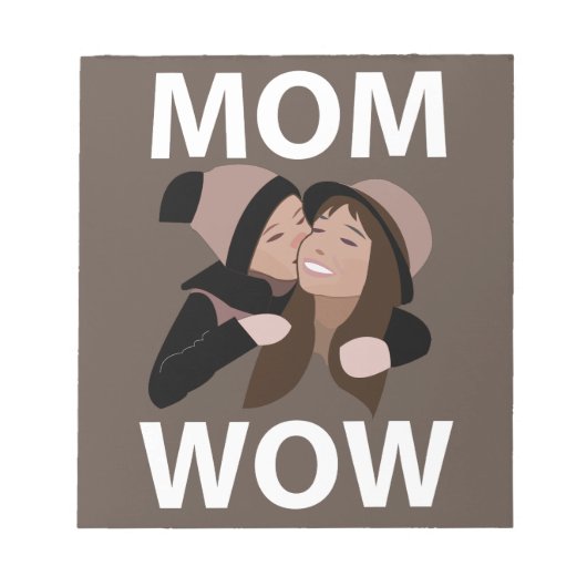 Mutter und Kind Mom Notizblock (Vorderseite)