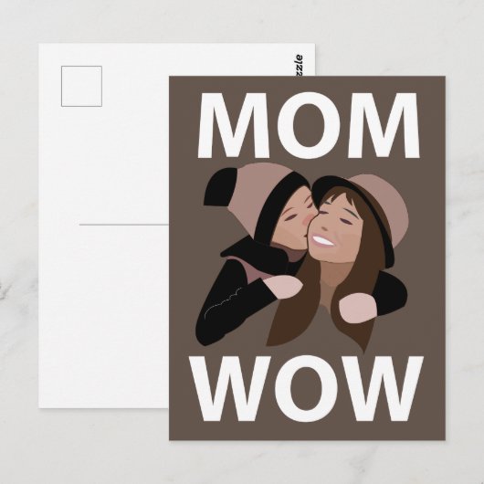 Mutter und Kind Mom Postkarte (Vorne/Hinten)