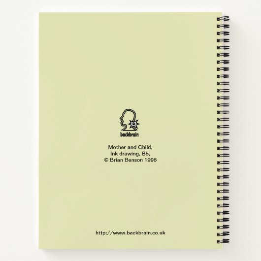 Mutter und Kind Notizblock (Rückseite)