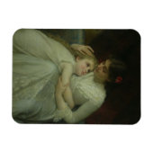 Mutter und Kind (Öl auf Leinwand) Magnet (Horizontal)