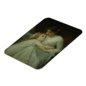 Mutter und Kind (Öl auf Leinwand) Magnet (Linke Seite)