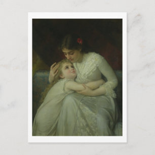 Mutter und Kind (Öl auf Leinwand) Postkarte