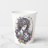 Mütter und Kind Pappbecher (Rückseite)