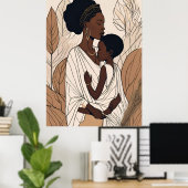 Mutter und Kind Poster (Heimbüro)