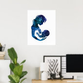Mutter und Kind Poster (Heimbüro)