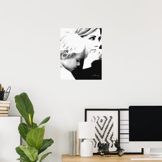 Mutter und Kind Poster (Heimbüro)