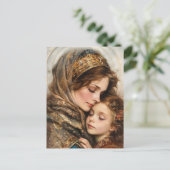Mutter und Kind Postkarte (Stehend Vorderseite)