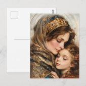 Mutter und Kind Postkarte (Vorne/Hinten)