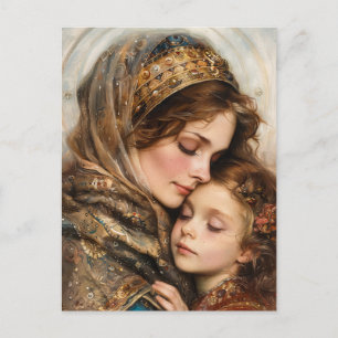 Mutter und Kind Postkarte