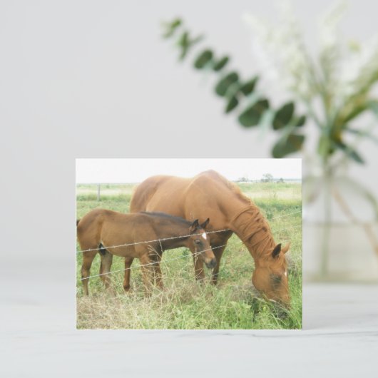 Mutter und Kind Postkarte (Stehend Vorderseite)